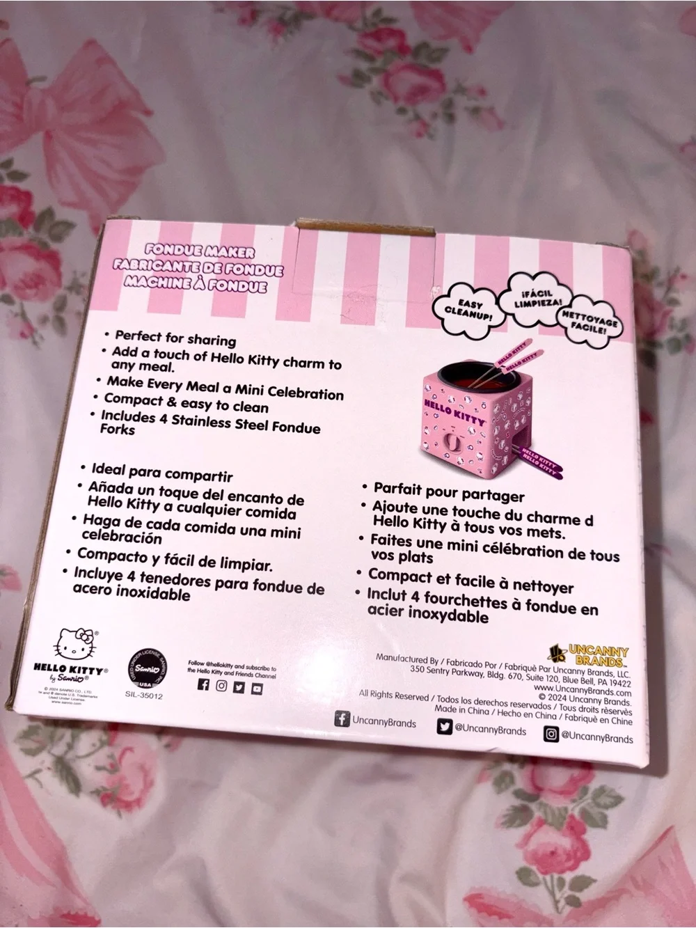 Hello Kitty Pink Mini Fondue Cooker